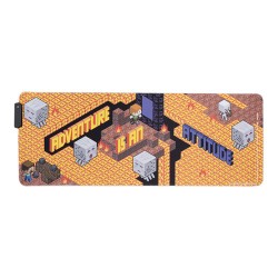 18225-ALFOMBRA DE ESCRITORIO MINECRAFT 30CM X 80CM PALADONE REDSTRING PP11395MCF